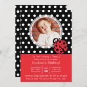 Little Ladybug Birthday Kaart (Voorkant / Achterkant)