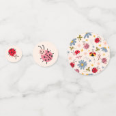 Little Ladybug Birthday Party Confetti (Achterkanten)