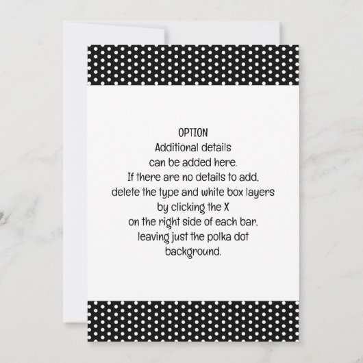 Little Ladybug Birthday Party Editable Invitation Kaart (Achterkant)