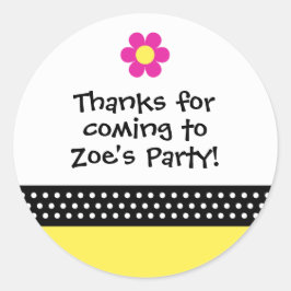 Little Ladybug Birthday Party Favor Sticker
