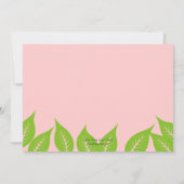 Little Ladybug Birthday Photo Invitation - Roze Kaart (Achterkant)