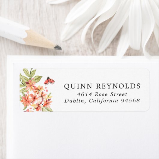 Little Ladybug | Etiket voor het kantooradres van  (Insitu)