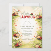 Little Ladybug Garden Celebration Baby Shower Kaart (Voorkant)