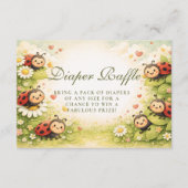 Little Ladybug Garden Celebration Diapper Raffle Informatiekaartje (Voorkant)