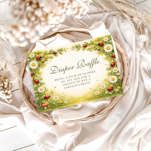 Little Ladybug Garden Diapper Raffle Informatiekaartje