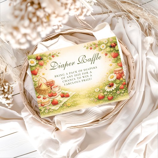 Little Ladybug Garden Diapper Raffle Informatiekaartje