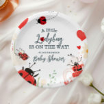 Little Ladybug Girl Baby shower Papieren Bordje<br><div class="desc">Serveer zoetheid tijdens je feest met onze Little Ladybug Girl Baby shower Paper Borden! Met charmante lieveheersbeestje design omgeven door speelse stippen en bloemige accenten in levendige rood, zwart en wit, deze borden zijn ideaal voor het toevoegen van een grillige touch aan uw feest decor. Deze borden zijn gemaakt van...</div>
