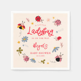 Little Ladybug Insect Baby shower Servet