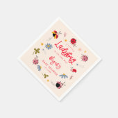 Little Ladybug Insect Baby shower Servet (Hoek)