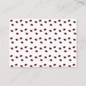 Little Ladybug Luier Raffle Baby shower Informatiekaartje (Achterkant)