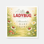 Little Ladybug Meadow Celebration Baby Shower Servet (Voorkant)