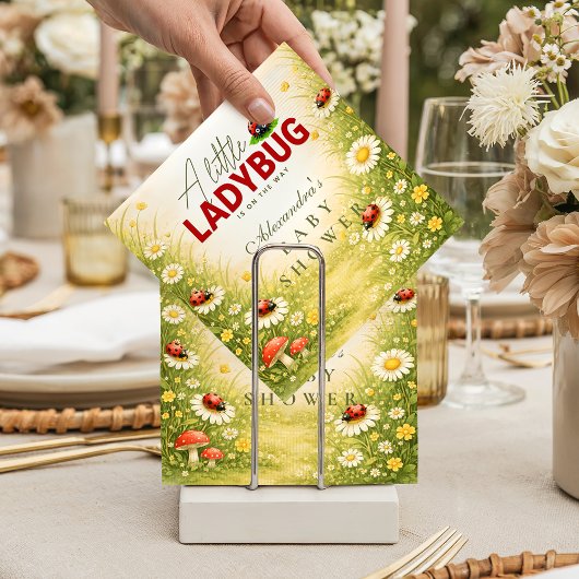 Little Ladybug Meadow Celebration Baby Shower Servet