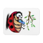Little Ladybug met Phone Magnet Spring Magneet (Horizontaal)