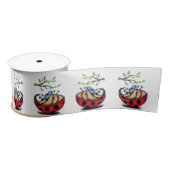 Little Ladybug met Phone Ribbon Spring Satijnen Lint (Spoel)