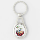 Little Ladybug met Phone Sleutelhanger Gift (Voorkant)