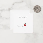 Little Ladybug Mini Bedankt voor je briefkaart (Voorkant / Achterkant in situ)
