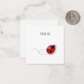 Little Ladybug Mini Bedankt voor je briefkaart (Voorkant / Achterkant in situ)