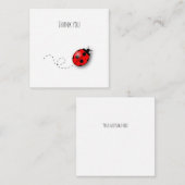 Little Ladybug Mini Bedankt voor je briefkaart (Voorkant / Achterkant)