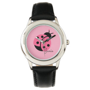 'Little Ladybug' Personalized girl watch Horloge