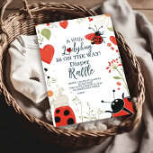 Little Ladybug Spring Baby shower Diapper Raffle Informatiekaartje