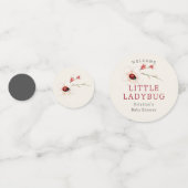 Little LadyBug Wildflower Baby shower Confetti (Voorkanten)