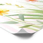 Little Ladybug Wildflower Baby Shower Welcome Poster (Hoek)