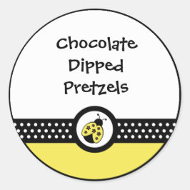 Little Ladybugs Birthday Party Favor Sticker