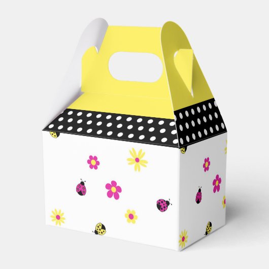 Little Ladybugs Party Favor Box Bedankdoosjes (Achterkant)