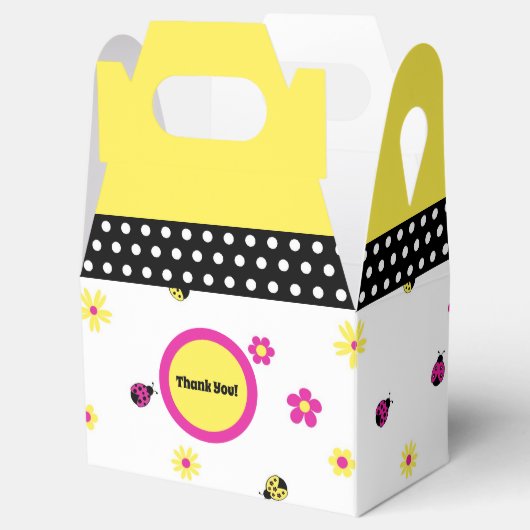 Little Ladybugs Party Favor Box Bedankdoosjes (Geopend)