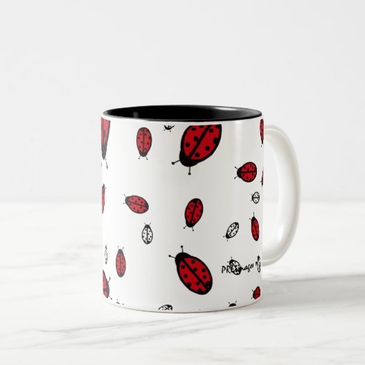 Little LadyBugs White Mok (Voorkant rechts)