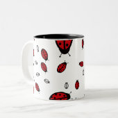 Little LadyBugs White Mok (Voorkant links)