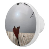 Little Lake Heart Love Leaf Keramische Knop (Rechts)