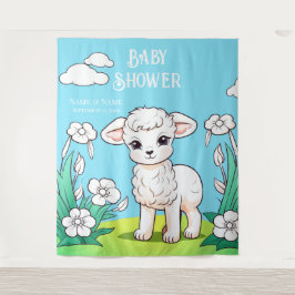 Little Lamb Achtergrond Wandkleed