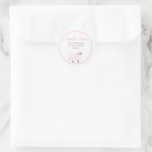 Little Lamb Adreslabel Ronde Sticker (Tas)