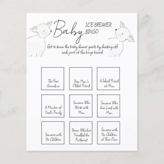 Little Lamb Baby shower (Voorkant)
