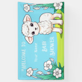 Little Lamb Baby shower Banner (Verticaal)