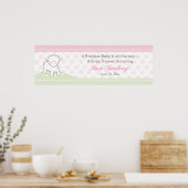 Little Lamb Baby shower Banner | Meisje Poster (Keuken)