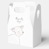 Little Lamb Baby shower Bedankdoosjes (Geopend)