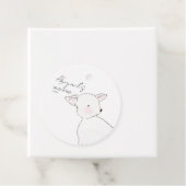 Little Lamb Baby shower Bedankjes Labels (In situ)