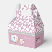 Little Lamb Baby shower benodigdheden Bedankdoosjes (Achterkant)