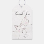 Little Lamb Baby shower Cadeaulabel (Achterkant)