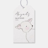Little Lamb Baby shower Cadeaulabel (Voorkant)