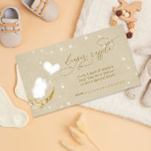 Little Lamb Baby shower Diaper Raffle Ticket Informatiekaartje