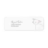 Little Lamb Baby shower Etiket (Voorkant)