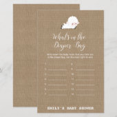 Little Lamb Baby shower Game PRINED (Voorkant / Achterkant)