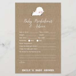 Little Lamb Baby shower Game PRINED