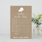 Little Lamb Baby shower Game PRINED (Staand voorkant)