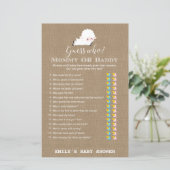 Little Lamb Baby shower Game PRINED (Staand voorkant)