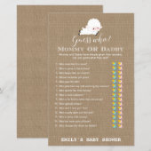 Little Lamb Baby shower Game PRINED (Voorkant / Achterkant)