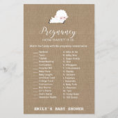Little Lamb Baby shower Game PRINED (Voorkant)